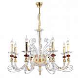 Подвесная люстра Crystal Lux Catarina SP8 V2 Gold/Transparent-Cognac