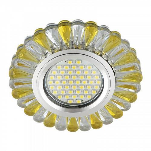 Встраиваемый светильник Fametto Luciole DLS-L145 Gu5.3 Glassy/Gold