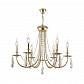Подвесная люстра Crystal Lux Victoria SP6 Gold/Amber - фото №1