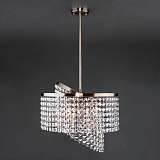 Люстра Eurosvet 10090/5 античная бронза/прозрачный хрусталь Strotskis