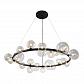 Подвесная люстра Crystal Lux Agata SP24 Black/Transparente - фото №1