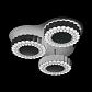 Потолочная светодиодная люстра Ambrella light Orbital High-Tech FH12/3 WH 96W D500 - фото №2