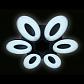 Потолочная светодиодная люстра Ambrella light Orbital Granule FG1022/6+1 WH 144W+80W D1000 - фото №2