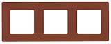 Рамка 3-постовая Legrand Etika какао 672573