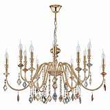 Подвесная люстра Crystal Lux MERCEDES SP6+6 GOLD/COLOR