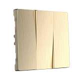 Набор клавиш для выключателя трехклавишного Werkel шампань рифленый W1139010 4690389160264