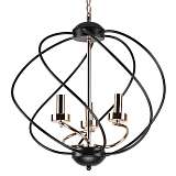 Подвесная люстра IMEX MD.0703-3-P BK+FGD