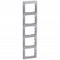 Рамка 5-постовая Legrand Galea Life алюминий 771309 - фото №1