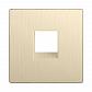 Накладка для телефонной розетки RJ11 Werkel шампань рифленый WL10-RJ-11-CP 4690389128509 - фото №1