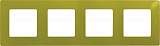 Рамка 4-постовая Legrand Etika зелёный папоротник 672544
