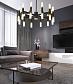 Подвесная люстра Lumina Deco Richmond LDP 6035-24 BK+GD - фото №2