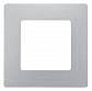 Рамка 1-постовая Legrand Etika алюминий 672551 - фото №1