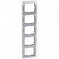 Рамка 5-постовая Legrand Galea Life тертый алюминий 771959 - фото №1
