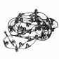 Уличная гирлянда Uniel 230V черный UDL-K121 10/E27/5M 5C IP65 Black Belt-Light UL-00007150 - фото №1