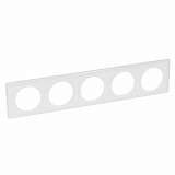 Рамка 5-постовая Legrand Celiane белый глянец 066630