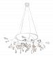 Подвесная светодиодная люстра Crystal Lux Evita SP45 D White/Transparent - фото №1