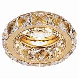 Встраиваемый светильник Ambrella light Crystal K112 CL/G