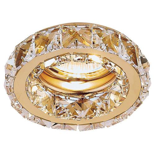 Встраиваемый светильник Ambrella light Crystal K112 CL/G