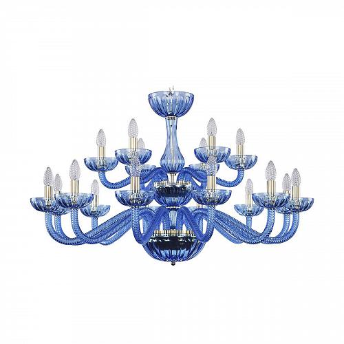 Подвесная люстра Bohemia Ivele 1311/12+6/360/2d G Aq/Aquamarine/M-1H