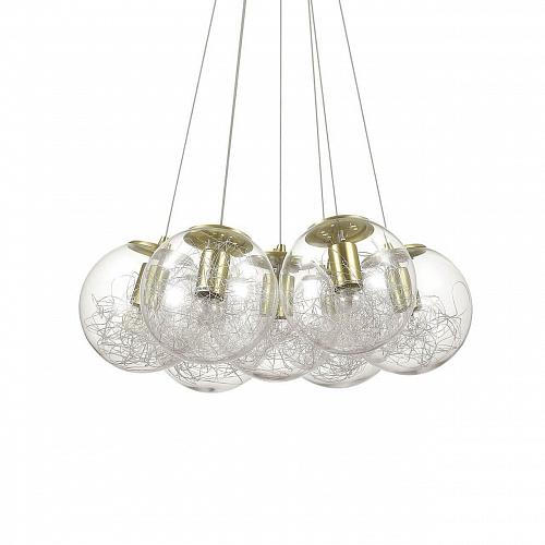 Подвесная люстра Ideal Lux Mapa Sat SP7 Ottone 176000