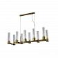 Подвесная люстра Crystal Lux OTONO SP10 L980 BRASS/TRANSPARENTE - фото №1