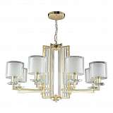 Подвесная люстра Crystal Lux Nicolas SP-PL8 Gold/White