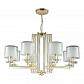 Подвесная люстра Crystal Lux Nicolas SP-PL8 Gold/White - фото №1