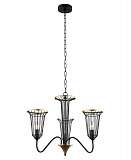 Подвесная люстра Lumien Hall Блис 4016/3P-BK-GD