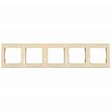 Рамка 5-постовая Legrand Valena слоновая кость 774355