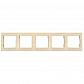 Рамка 5-постовая Legrand Valena слоновая кость 774355 - фото №1