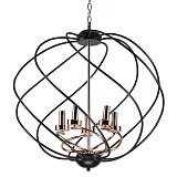 Подвесная люстра IMEX MD.0703-5-P BK+FGD