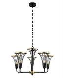 Подвесная люстра Lumien Hall Ивес 4017/5P-BK-GD