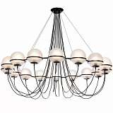 Подвесная люстра iLamp Globe 10346P/16 BK-WH