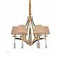 Подвесная люстра Lumina Deco Valentina LDP 1240-6 GD - фото №1