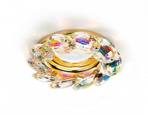 Встраиваемый светильник Ambrella light Crystal K306 PR/G