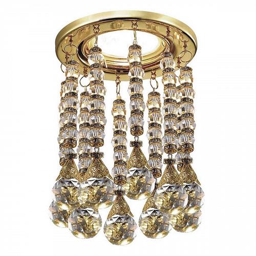 Встраиваемый светильник Ambrella light Crystal K2241 CL/G