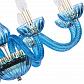 Подвесная люстра Bohemia Ivele 1310/8/240 G Aq/Aquamarime/M-1H - фото №4