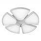 Потолочная светодиодная люстра iLedex Bling FS-022-X5 120W WH - фото №1