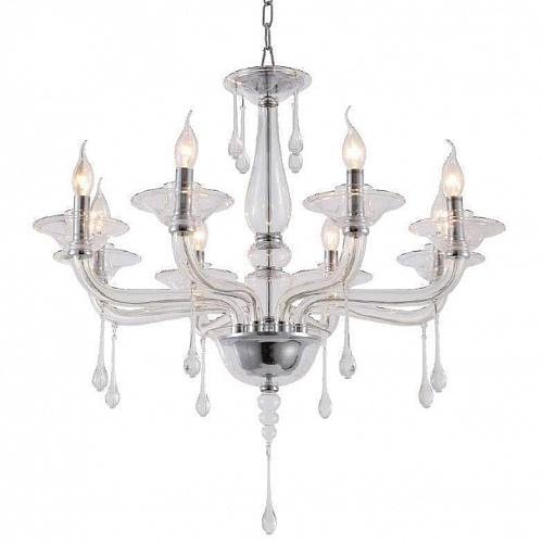 Подвесная люстра Crystal Lux Monica SP8 Chrome/Transparent