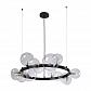 Подвесная люстра Crystal Lux Agata SP15 V2 Black/Transparente - фото №1