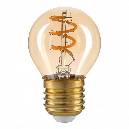 Лампа светодиодная филаментная Hiper E27 6W 2400K янтарная HL-2219