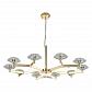 Подвесная люстра Crystal Lux Rebeca SP10 Gold - фото №1
