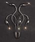 Бра Lumina Deco Magica LDW 6028-5 BK - фото №2