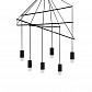 Подвесная люстра Ideal Lux Pop SP6 Nero 158815 - фото №1