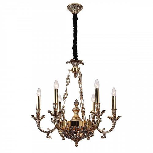 Подвесная люстра Lucia Tucci Firenze 1781.6.2 Antique Gold