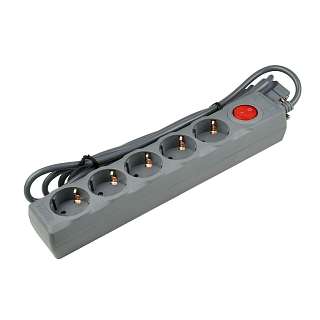 Удлинители и сетевые фильтры серого цвета