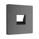 Накладка для телефонной розетки RJ11 Werkel Графит рифленый WL04-RJ-11-CP 4690389145926