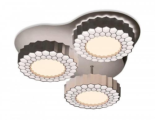 Потолочная светодиодная люстра Ambrella light Orbital High-Tech FH12/3 WH 96W D500