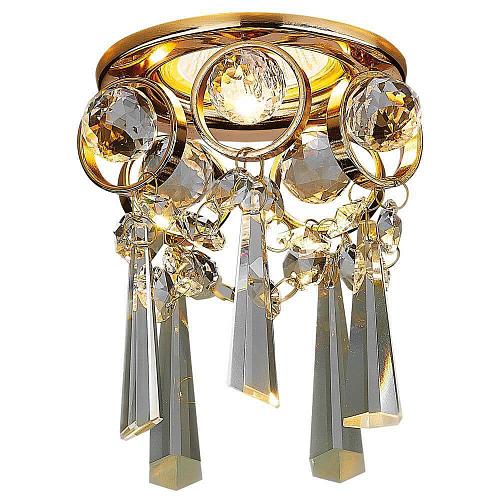Встраиваемый светильник Ambrella light Crystal K2222 CL/G