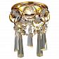 Встраиваемый светильник Ambrella light Crystal K2222 CL/G - фото №1
